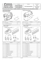 Honda 08L76-MKS-E00 Instructions D'installation