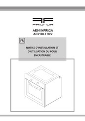 FRIONOR AE01BLFRI/2 Notice D'installation Et D'utilisation