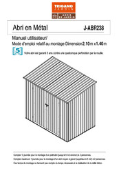 Trigano Jardin J-ABR238 Manuel Utilisateur