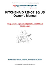 KitchenAid 1500299 Instructions D'installation Et Guide D'utilisation Et D'entretien