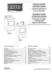 Maytag Commercial Laundry MDE17MN Instructions D'installation