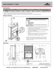 Napoleon High Country 5000 Manuel D'installation