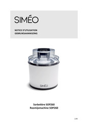 Simeo SOP260 Notice D'utilisation