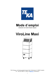 Teka ViroLine Maxi Mode D'emploi