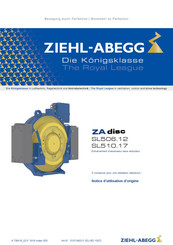 ZIEHL-ABEGG ZAdisc SL506.12 Notice D'utilisation D'origine