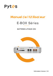 Pytes E-BOX 48100R Manuel De L'utilisateur