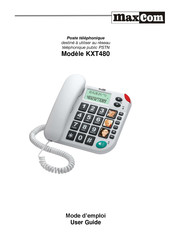 Maxcom KXT480 Mode D'emploi