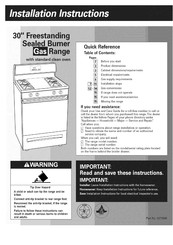 Whirlpool YSF315PEGQ6 Instructions D'installation