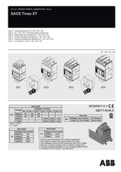 Abb SACE Tmax XT Serie Manuel D'utilisation