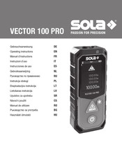 Sola VECTOR 100 PRO Manuel D'instructions