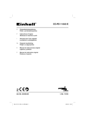 EINHELL CC-PO 1100/2 E Instructions D'origine