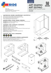 Sige PRO ART 004PRO Instructions De Montage
