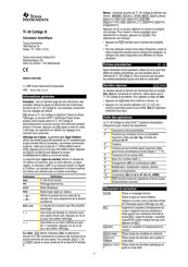 Texas Instruments TI-40 College II Mode D'emploi