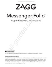 Zagg Messenger Folio Manuel D'instructions