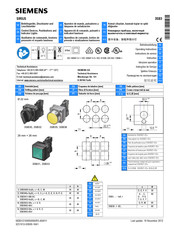 Siemens 3SB36 Instructions De Service