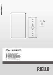 Riello CSAL25 R N REG Instructions Pour L'installateur