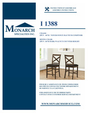 Monarch Specialties I 1388 Instructions D'assemblage