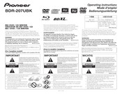 Pioneer BDR-207UBK Mode D'emploi