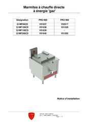 Charvet G1MF100CD Notice D'installation