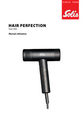 SOLIS HAIR PERFECTION 3805 Manuel Utilisateur