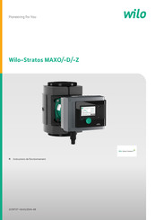 Wilo Stratos MAXO 25/0,5-8 Instructions De Fonctionnement