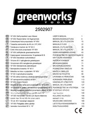 GreenWorks Tools GD60LM46 Manuel D'utilisation