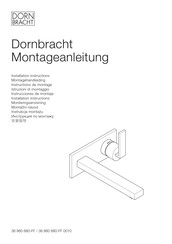 Dornbracht 36 860 680-FF Instructions De Montage