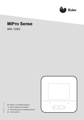 bulex MiPro Sense SRC 720f/2 Notice D'utilisation Et D'installation