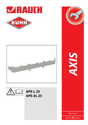 Rauch KUHN AXIS APE-L 25 Mode D'emploi