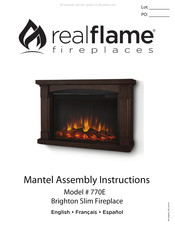 Real Flame 770E Instructions De Montage