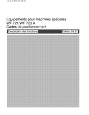 Siemens WF 721 Description De L'appareil