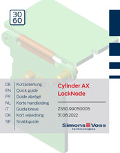 Simons Voss Technologies Cylinder AX LockNode Guide Abrégé