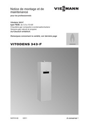 Viessmann Vitodens 343-F FB3B Notice De Montage Et De Maintenance