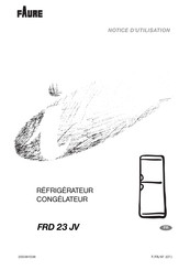 FAURE FRD 23 JV Notice D'utilisation