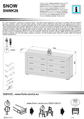 Forte SNWK26 Notice De Montage