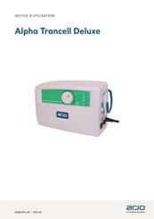 arjo Alpha Trancell Deluxe Notice D'utilisation