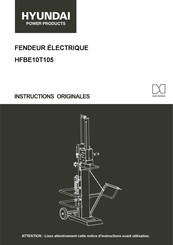 Hyundai power products HFBE10T105 Instructions Originales