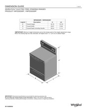 Whirlpool WFES5030R Serie Guide De Dimensions