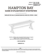 HAMPTON BAY FRS80937A-ST Guide D'utilisation Et D'entretien