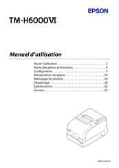 Epson TM-H6000VI Manuel D'utilisation