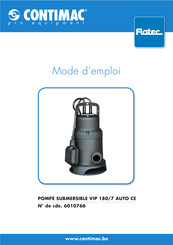 Contimac 6010766 Mode D'emploi