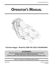 Toro OEM-190-182A Manuel De L'opérateur