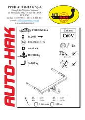 AUTO-HAK C60V Mode D'emploi