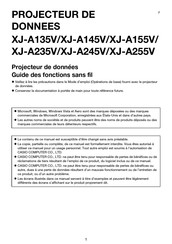 Casio XJ-A135V Guide