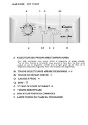 Candy COT 11551D Mode D'emploi