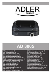 Adler europe AD 3065 Mode D'emploi