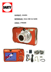 Canon DIGITAL IXUS 980 IS Guide D'utilisation