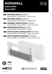 KORADO KORAWALL Power WKW Instructions D'installation