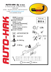 AUTO-HAK B11A Mode D'emploi