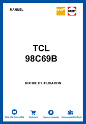 TCL 98C69B Mode D'emploi